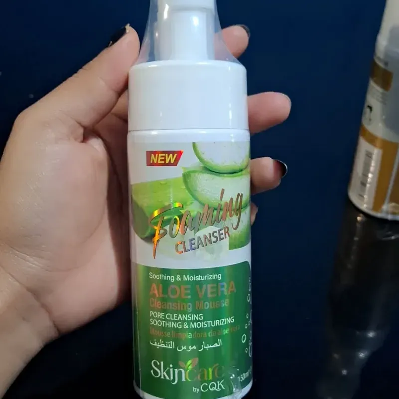 Espuma limpiadora de aloe vera