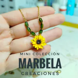 ✨Cadena de Girasol con granito de Murano✨