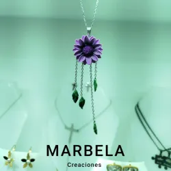 ✨Cadena de Margarita Violeta✨