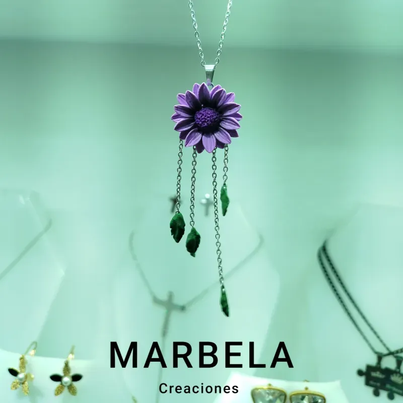 ✨Cadena de Margarita Violeta✨