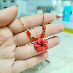 ✨Cadena de Marpacíficos con granitos de Murano✨