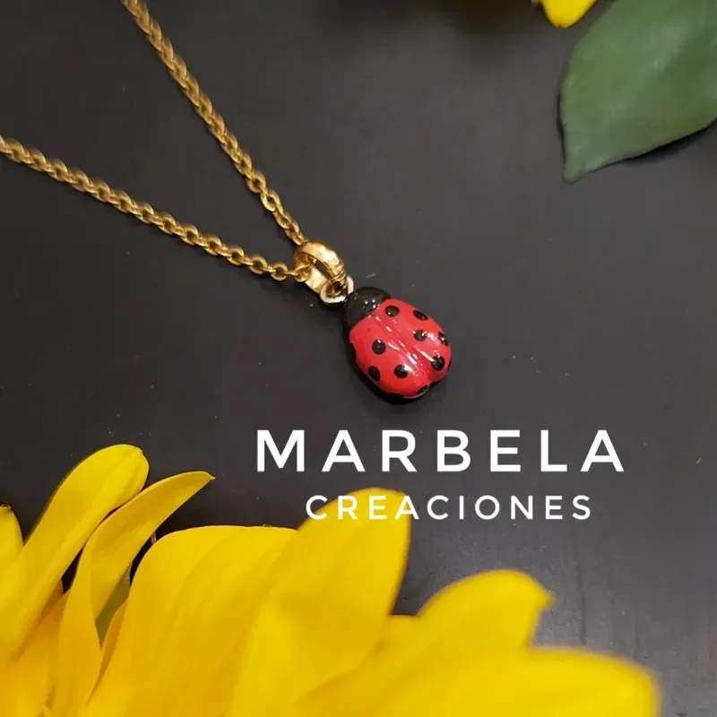 ✨Cadena de Mini Mariquita✨