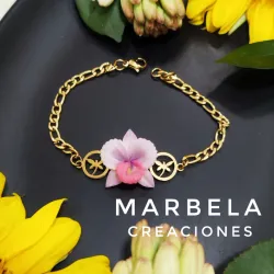 ✨Pulsera de Orquídeas✨