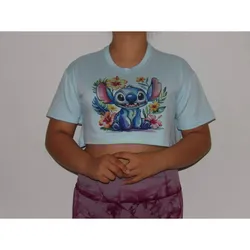 Pulover Stich 4 celeste