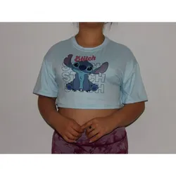 Pulover Stich 5 Celeste