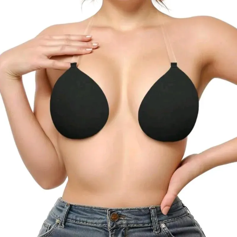 AJUSTADOR PEGABLE NEGRO CON TIRANTES