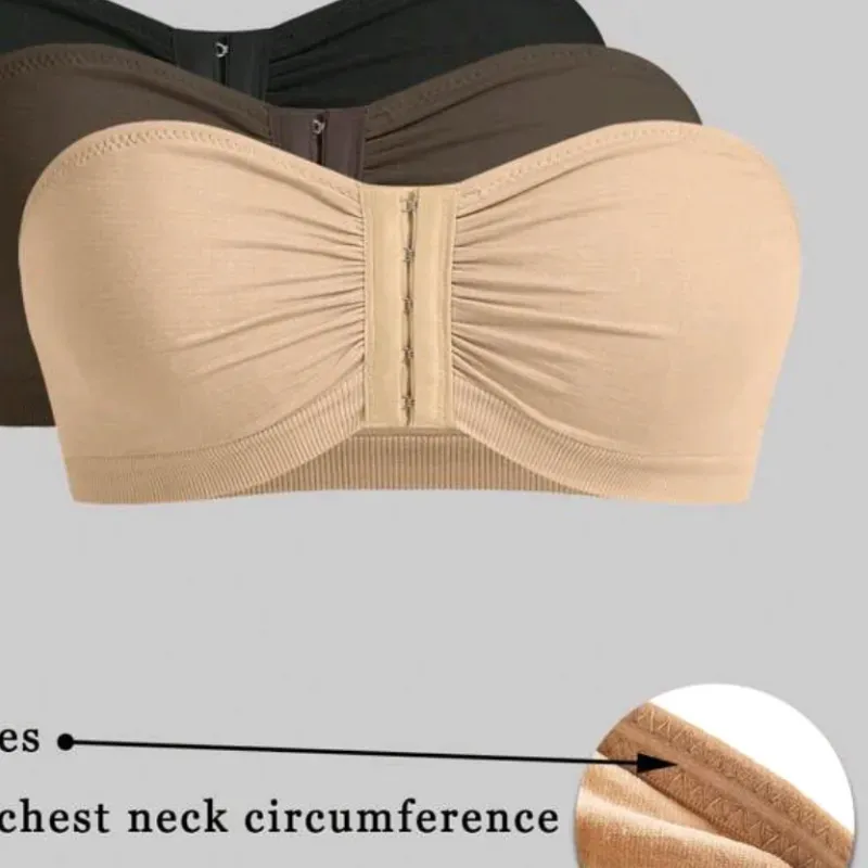 AJUSTADOR STRAPLESS BEIGE (SIN RELLENO) 
