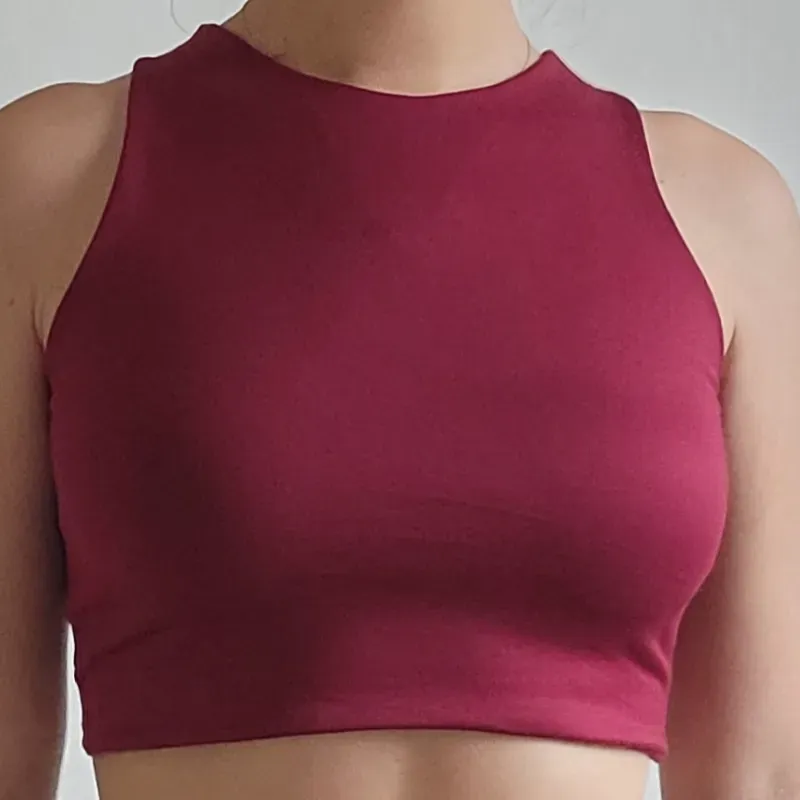 CAMISETA DOBLE ROJO VINO