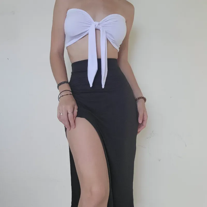 CONJUNTO FALDA/TOP LAZO