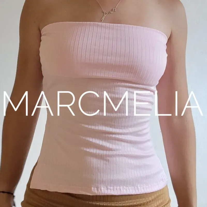 CROP TOP LARGO C/ABERT ROSA