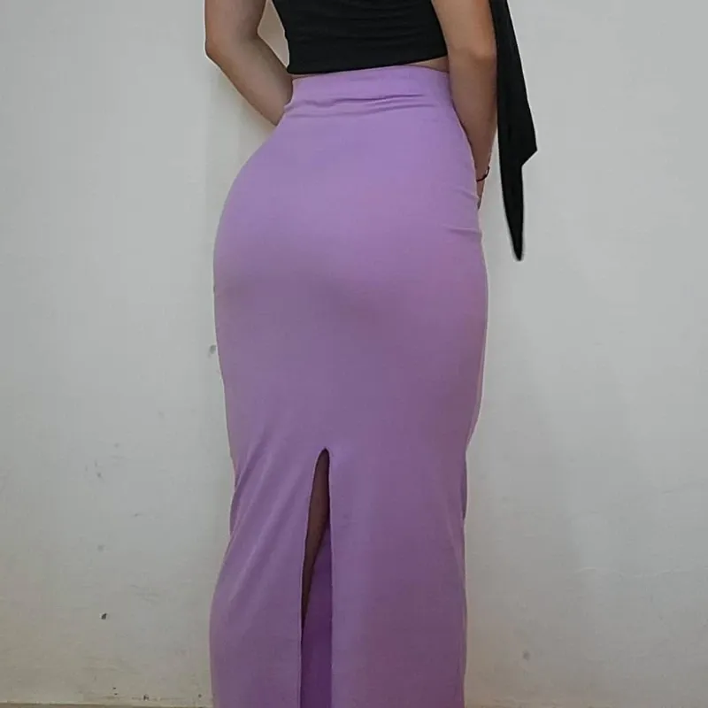 FALDA C/ ABERT TRASERA LILA
