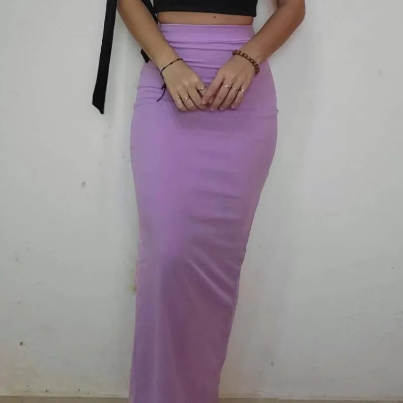 FALDA C/ ABERT TRASERA LILA