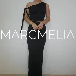 FALDA C/ABERT TRASERA /TOP DALI NEGRO