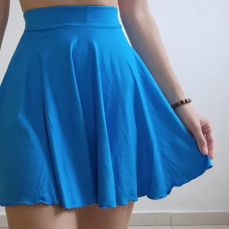 FALDA CIRCULAR AZUL