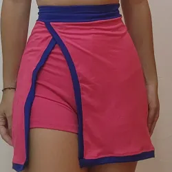 FALDA MINI C/LICRA ROSA