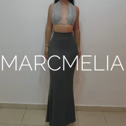 FALDA SIRENA GRIS/TOP INFINITO GRIS