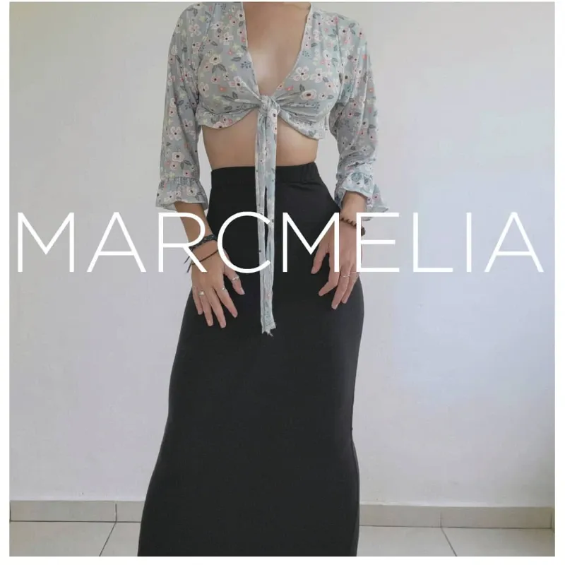 FALDA TUBO/ TOP CELESTE 