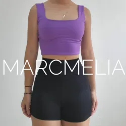 LICRA NEGRA/CAMISETA ESCOTE ⬛ LILA