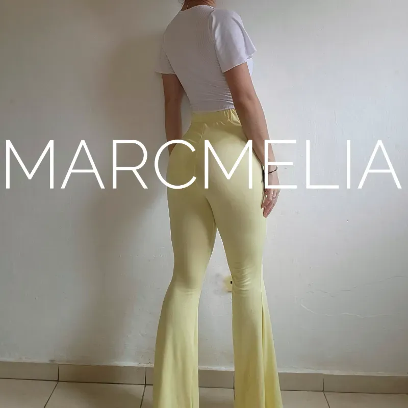 PANTALÓN CAMPANA AMARILLO/BODY GUAJIRA
