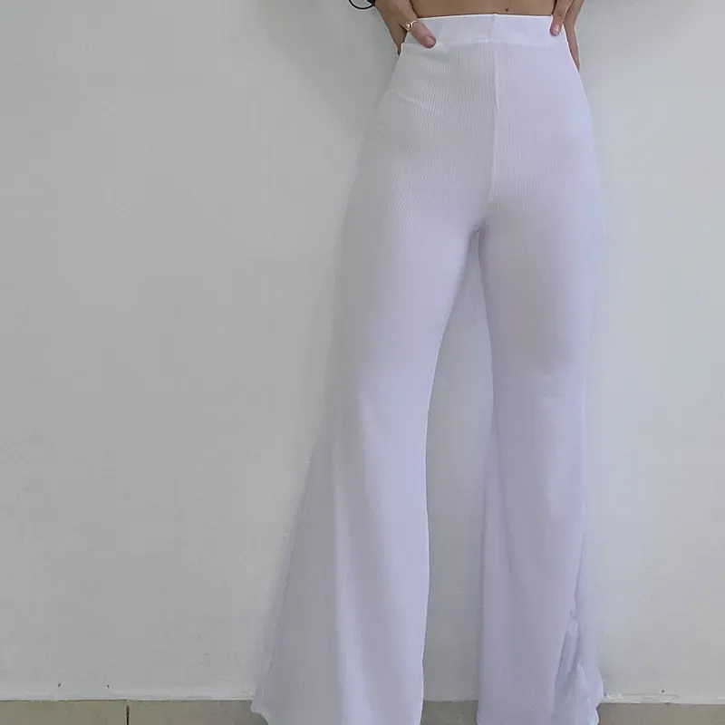 PANTALÓN CAMPANA BLANCO