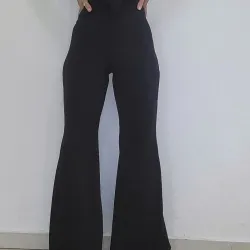 PANTALÓN CAMPANA NEGRO