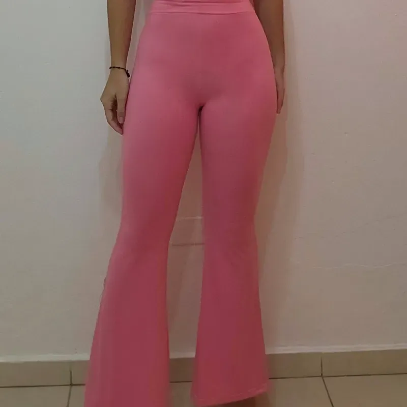 PANTALÓN CAMPANA ROSA