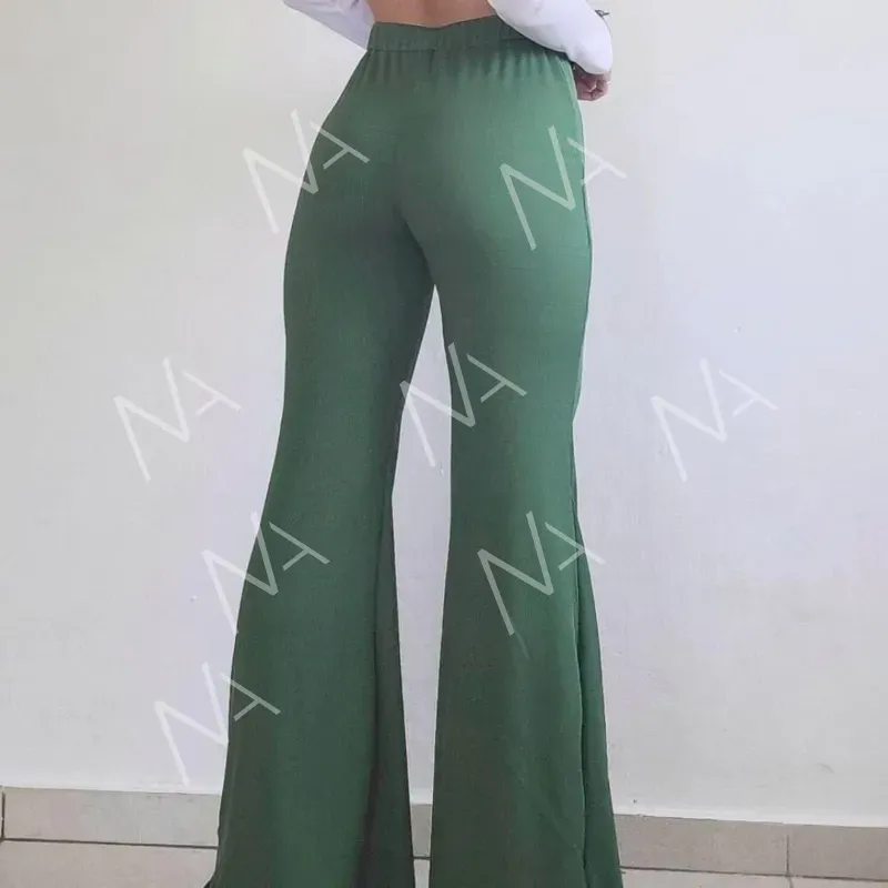 Pantalón campana verde 