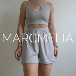SHORT / TOP LOLA GRIS