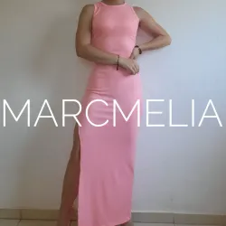 VESTIDO ALE ROSA (ESPALDA CERRADA)