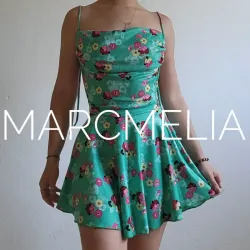 VESTIDO ARIANA ESTAMPADO VERDE