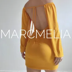 VESTIDO AURORA MOSTAZA