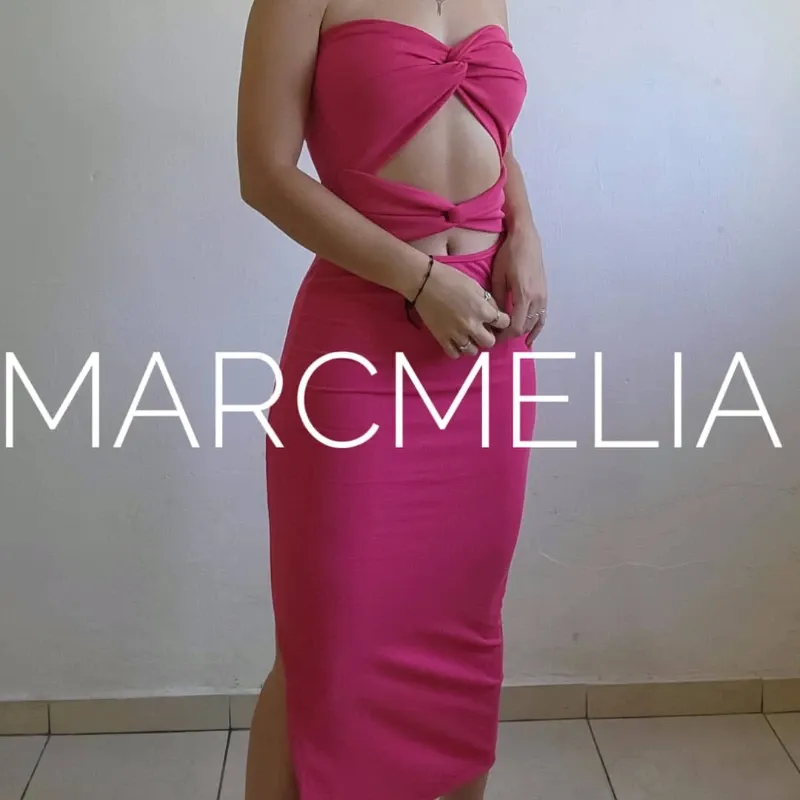 VESTIDO BELA ABERT. ROSA