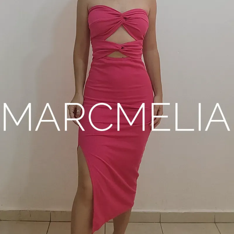 VESTIDO BELA ABERT. ROSA