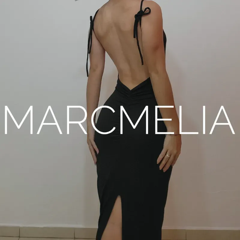 VESTIDO CALA C/ABERTURA NEGRO