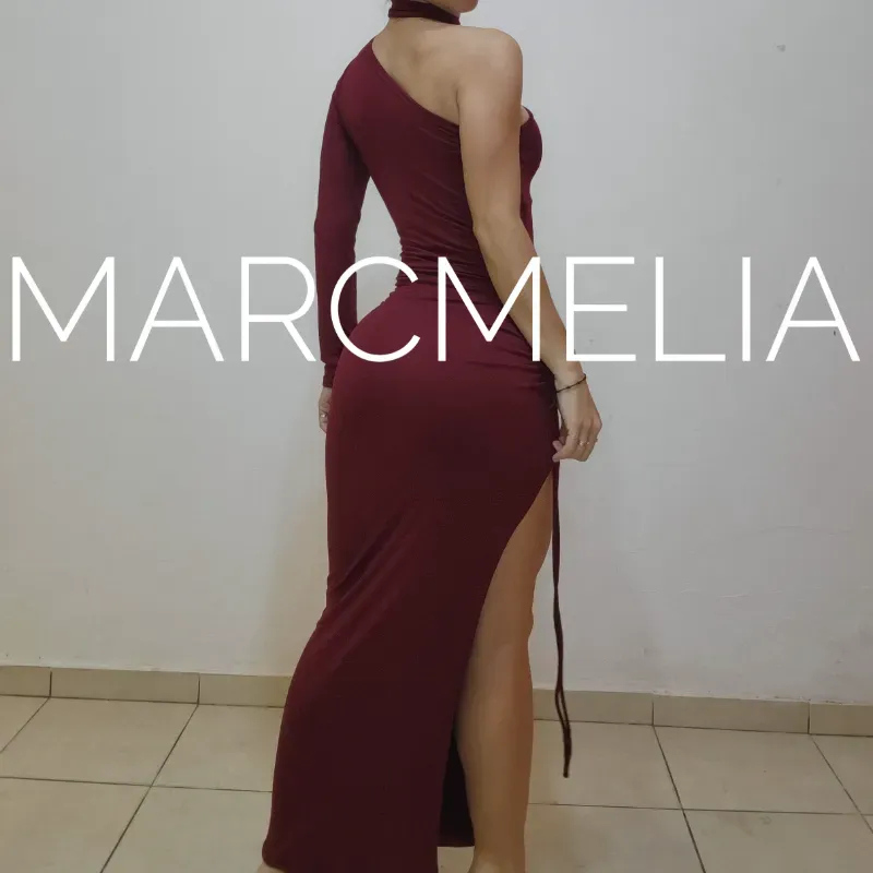 VESTIDO CAMILA ROJO VINO