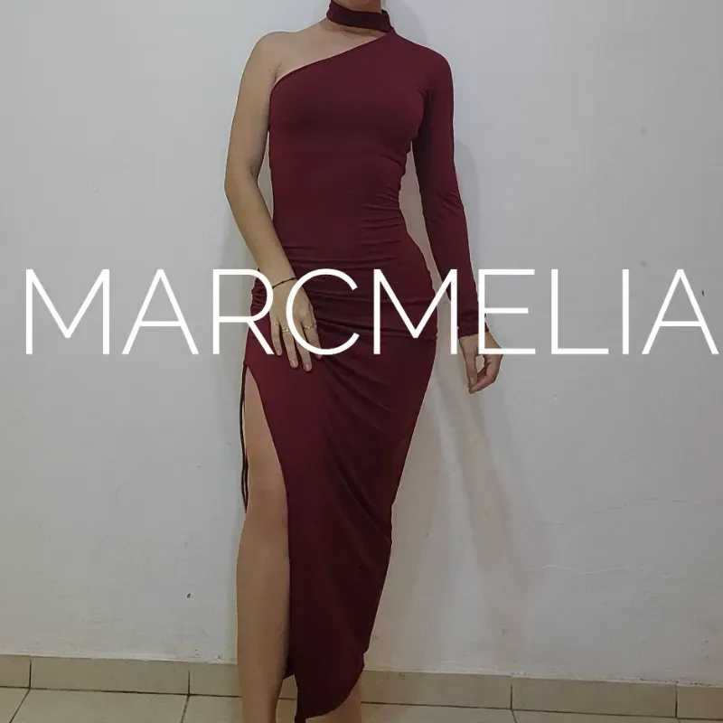 VESTIDO CAMILA ROJO VINO