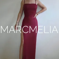 VESTIDO CAMISETA C/ABERT ROJO VINO