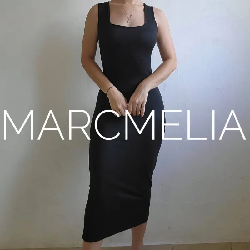 VESTIDO CAMISETA E.C MEDIA PIERNA NEGRO