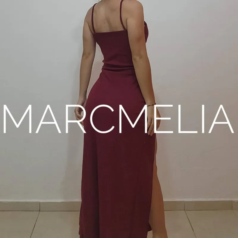 VESTIDO DIANA ROJO VINO