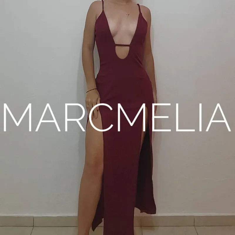 VESTIDO DIANA ROJO VINO
