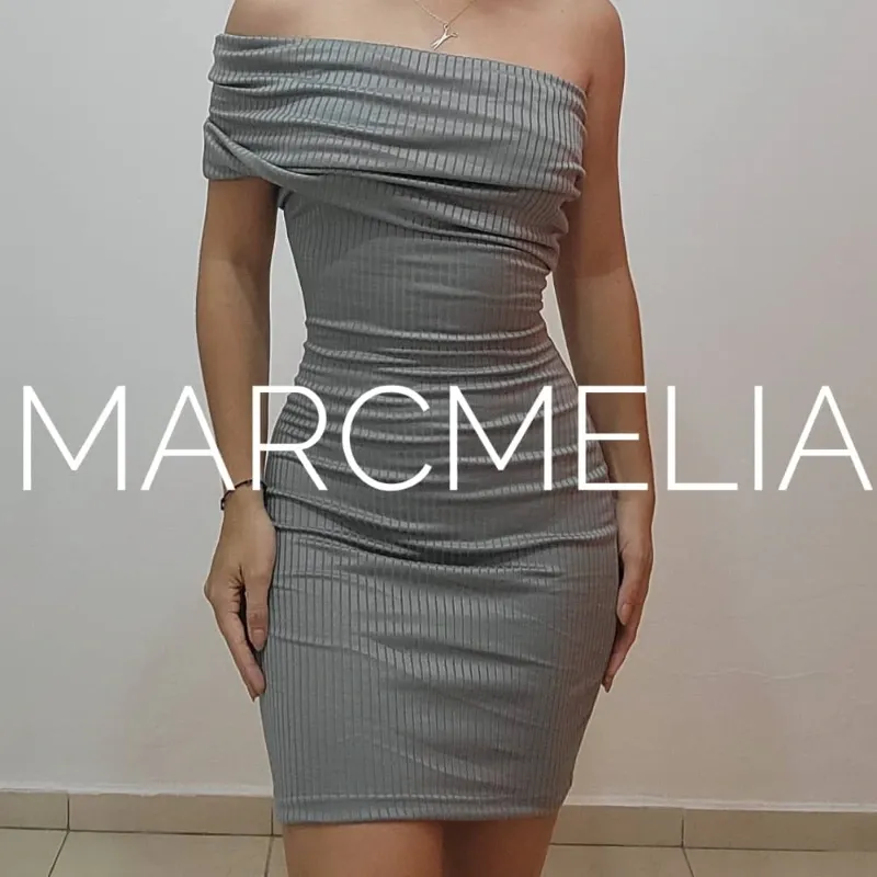 VESTIDO ELSA MINI GRIS