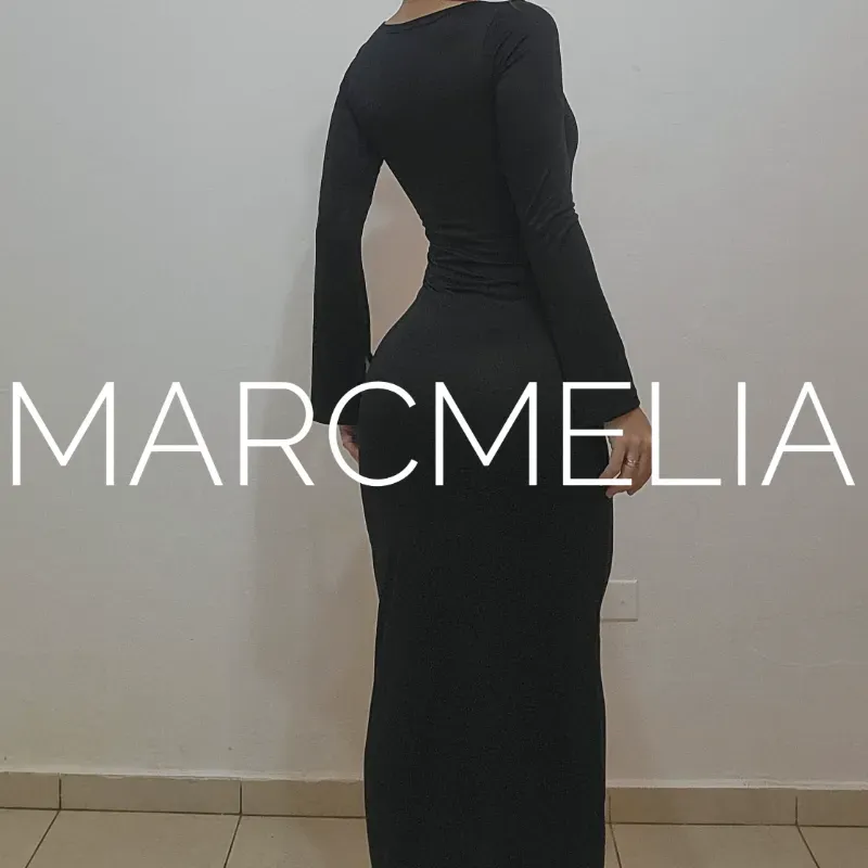 VESTIDO ESCOTE CUADRADO C/MANGAS(ENCARGO) 