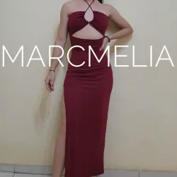 VESTIDO ISA ROJO VINO