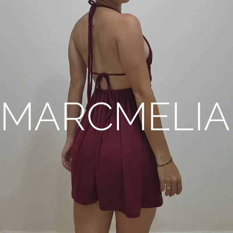VESTIDO LUCÍA ROJO VINO