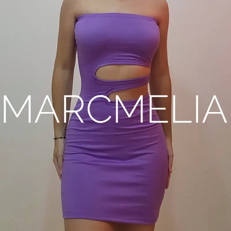 VESTIDO MINI SILUETA MORADO