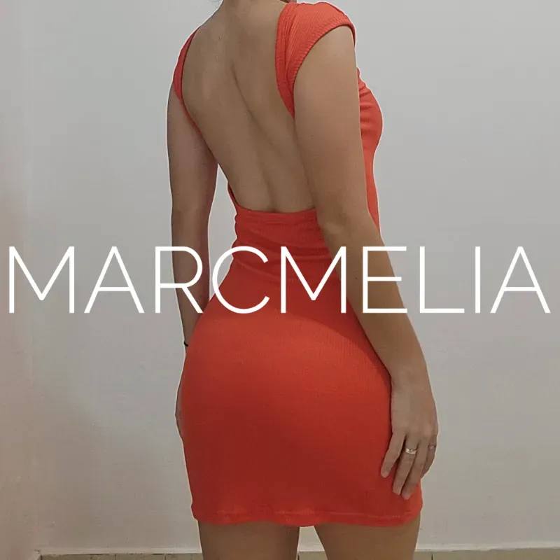 VESTIDO MOON MINI MANDARINA