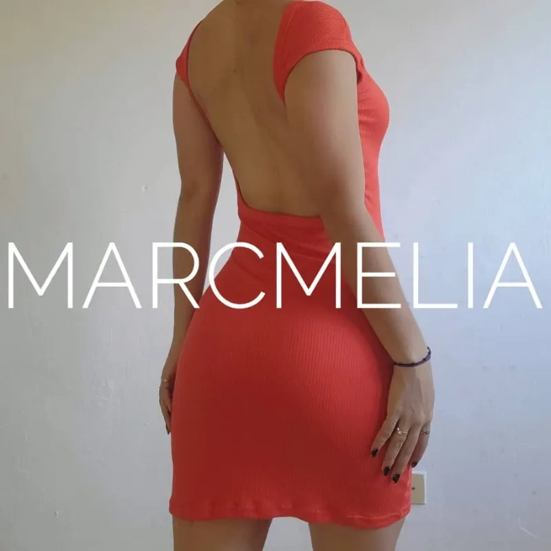 VESTIDO MOON MINI MANDARINA