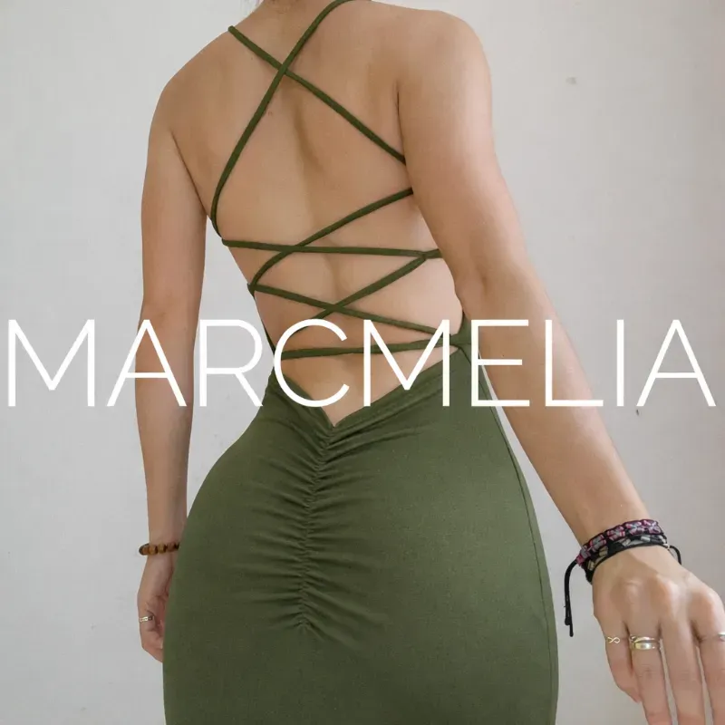 VESTIDO POMPOSO VERDE MILITAR