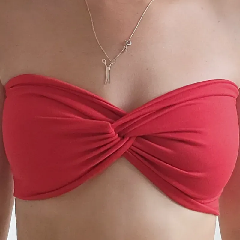 TOP TRENZADO ROJO