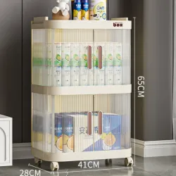 Estante organizador de 2 niveles con Puertas